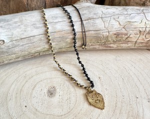 WILK czarny onyks i hematyt