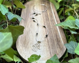 Hamsa - czarny onyks